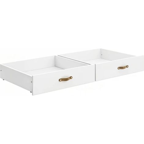 Cajones set de 2 blanco 23.7x94.2x59.8cm (1/4)