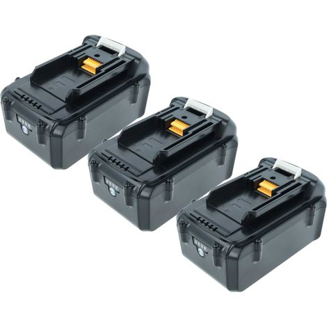 vhbw 3x Akku kompatibel mit Makita BUB360X, BUB360RDE, BUB360, BML360, BLM430ZX2C, BLM430Z, BLM430RDE Werkzeug (4000 mAh, Li-Ion, 36 V)