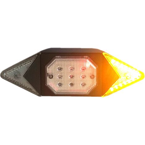 Feu arrière télécommandé sans fil, chargement USB, clignotants de vélo, feu de sécurité