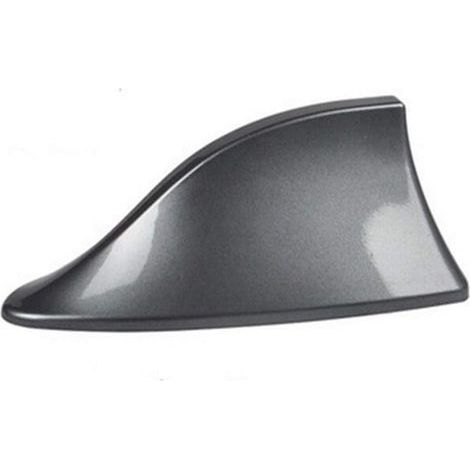 Antenne aileron de requin en plastique ABS, style toit, universelle pour la plupart des voitures - Grise
