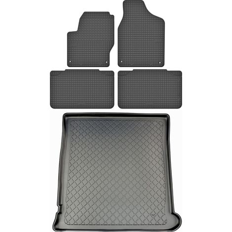 Set di tappetini in gomma per auto e tappetino per bagagliaio per Volkswagen Sharan I VAN dal 1995 all'agosto 2010. (1/5)