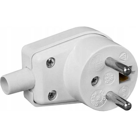 Viplast Winkelstecker 16A 250V IP20 weiß (1/2)