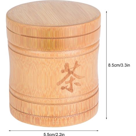 Boîte de Rangement à Thé en Bambou Léger et Portable (1/5)