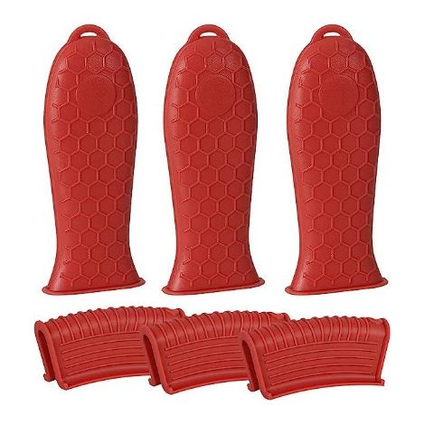 6 pièces Housse de Poignée Latérale pour Casserole Manchon pour Poignée de Casserole Housse Isolante Thermique de Isolante pour Ustensiles de Cuisine (1/5)