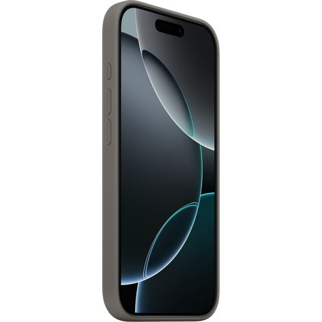 Apple iPhone 16 Pro Silikon Case mit MagSafe – Steingrau (1/5)