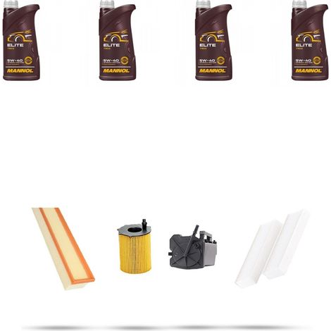 Kit tagliando 4 FILTRI e 4L OLIO compatibile con Peugeot Partner II 1.6 HDI 66kw dal 2008 (1/5)