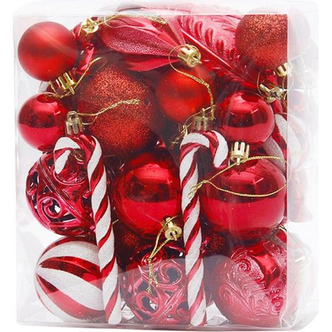 Boules décoratives transparentes en plastique incassable pour décoration de sapin de Noël, de fête de mariage (1/5)