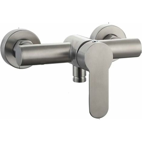 Mitigeur de douche mural en acier inoxydable pour eau froide et chaude (1/4)