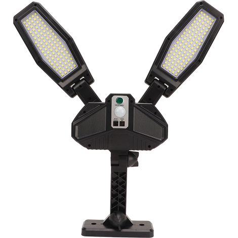 Lampadaires solaires d'extérieur pour jardin, ultra-lumineux, étanches, à capteur solaire, 200 LED, 5 W (1/5)