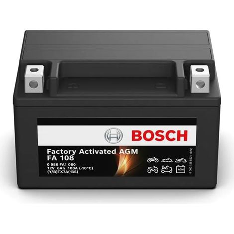 Batería de Moto Bosch FA108 12V 6Ah 100A (1/5)