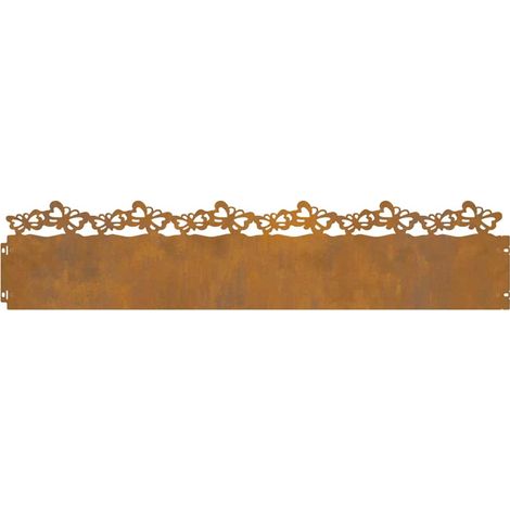 Bordures de pelouse 30 pcs Rouillé 103 x 0,05 x 22 cm CFW133928 (1/5)