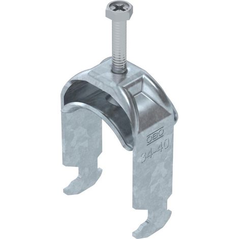 OBO Bettermann Collare a staffa 2056 34-40mm Acciaio zincato a caldo, 1186036
