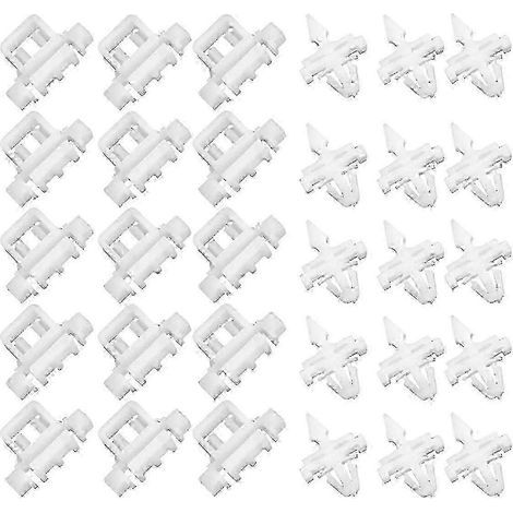 Clips de garniture de panneau de porte (30 pièces) pour Mercedes W124 S124 W201 A124 C124 - Fixations pour moulures de voiture (1/5)