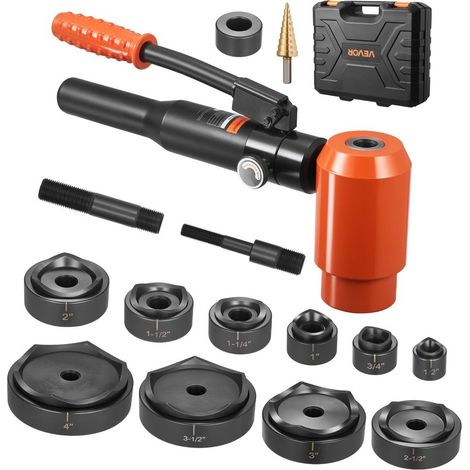 Perforatrice Hydraulique Tôle 15T 10 Matrices 12,7-101,6 mm Poinçonneuse Métal Inox Aluminium TPA-15 (1/5)