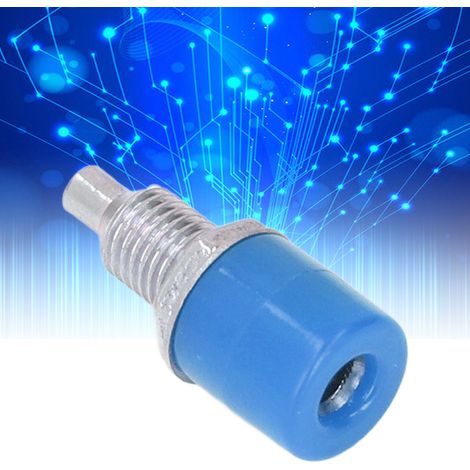 100 Pièces Douilles Banane M6 4mm - Accessoires de Connexion Électrique Haute Qualité, Transmission Optimale - Bleu (1/5)