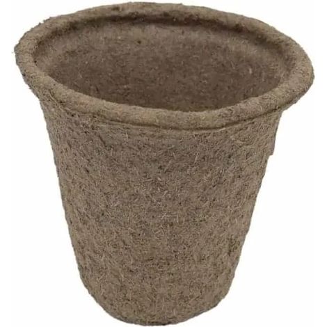 10 Stück Pflanztopf 8 x 8 cm kompostierbar