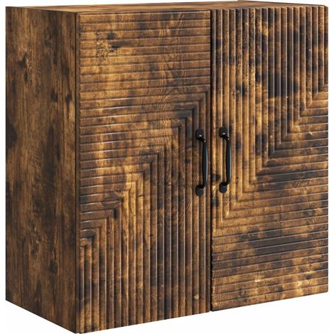 Wall-Mounted Cabinet Smoked Oak 59 x 31 x 60 cm Engineered Wood vidaXL (1/5)