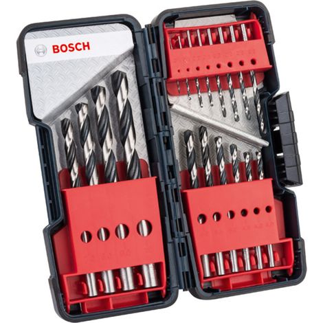 Bosch Accessories 2608577350 HSS Metall-Spiralbohrer-Set 18teilig    DIN 338 Zylinderschaft 1 Set