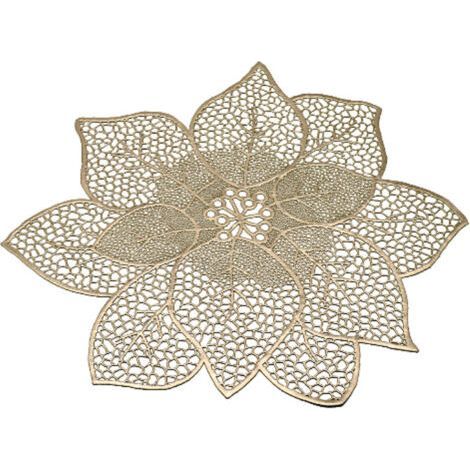 Decorative Round Placemats 2 Pieces Washable Placemats Bauhinia Placemats Wedding Decorations-Sunny (1/4)
