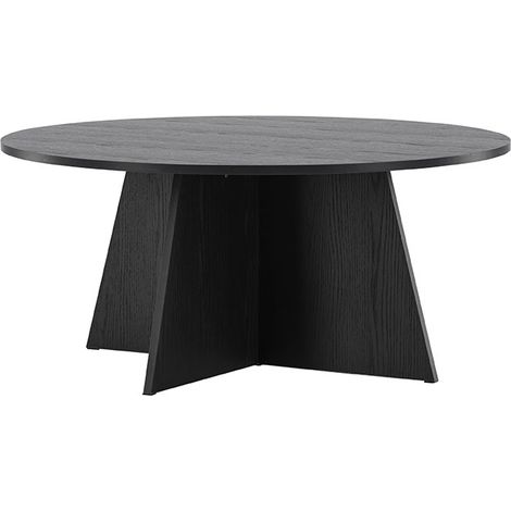 Bootcut Couchtisch Ø100 cm schwarz.