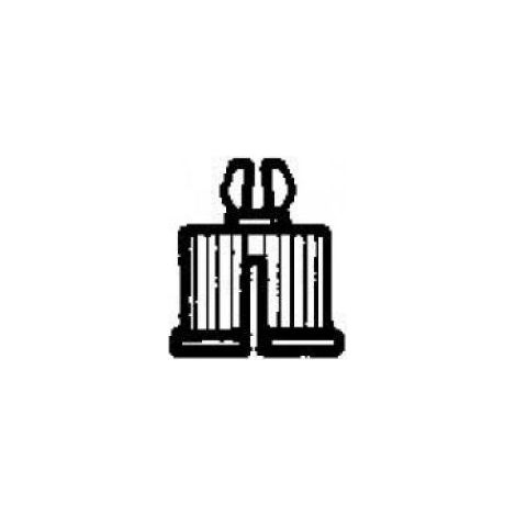 -Ersatzteil Rastbuchse Kst.-weiss (1/2)