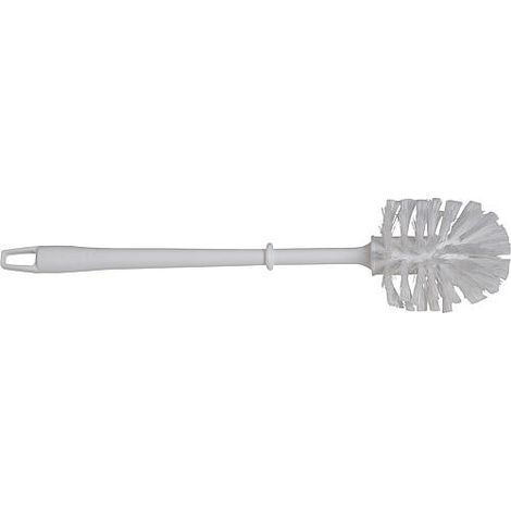 Brosse WC, plastique ronde PPN 75mm, couleur : blanche