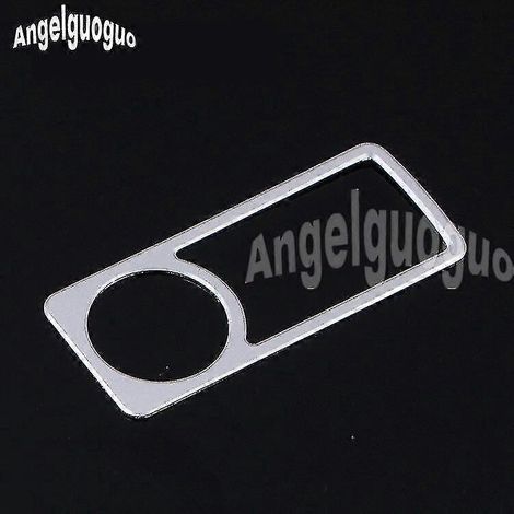 Cache-autocollant pour interrupteur de boîte à gants Angelguoguo, compatible avec Mercedes-Benz Classe C W205 et Classe GLC (2015-2018) - Bague intérieure argentée (1/5)