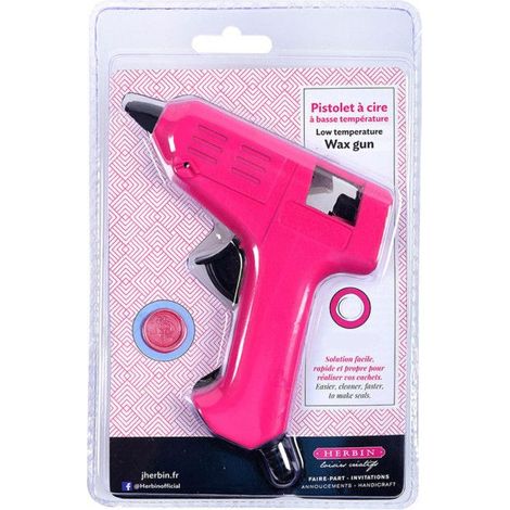 Pistolet Thermofusible - Herbin - Modèle: Noir-rose - Diamètre: 7 mm - Puissance: 7 W - Tension: 110-240V (1/4)