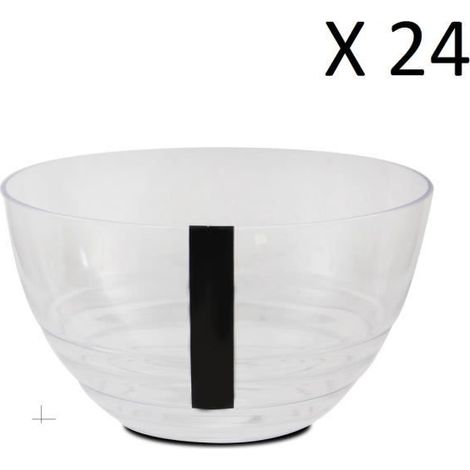 Lot de 24 bol de service, bol à soupe, bol à dessert - Diamètre 14 x Hauteur 8.3 cm -JUANIO (1/3)