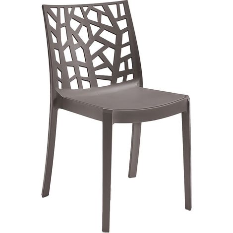 SEDIA IN POLIPROPILENE 'MATRIX' taupe  - BICA