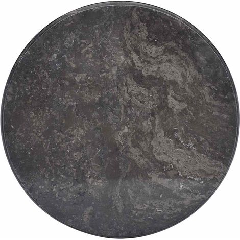 vidaXL Table Top Black Ø50x2,5 cm Marble (1/5)