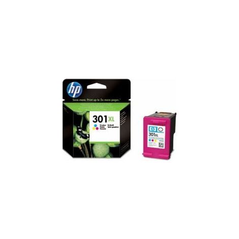 HP 301XL High Yield Tri-color Original Ink Cartridge cartucho de tinta 1 pieza(s) Alto rendimiento (XL) Cian, Magenta, Amarillo (1/2)