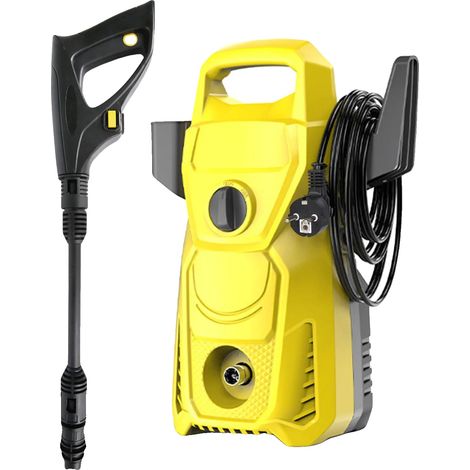 Limpiadora de alta presión, presión máxima de 135 bar, boquilla ajustable, color amarillo nuevo (pe). (1/2)
