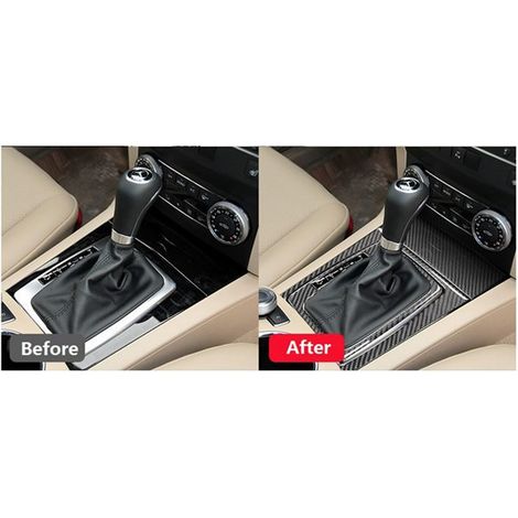 Suitable for 2008-2015 Mercedes-Benz GLK 300 260 350 250 220 carbon fiber gear shift panel/gearbox surface. (1/4)
