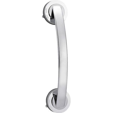 Poignée à ventouse stable et sécurisée pour baignoire, douche, réfrigérateur et tiroir, argent 30 cm (1/5)