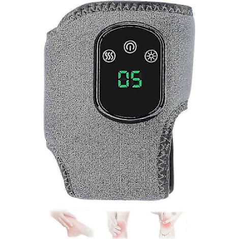 Dreifach tragbares, kabelloses Massagegerät – 3 Vibrationsmodi und Knöchelheizkissen – Ideal für Zuhause, Büro und Reisen (Ein Gerät) (1/5)