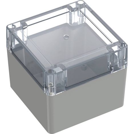 TRU COMPONENTS 6U07111109139 TC-13865108 Alloggiamento industriale 105 x 105 x 89.7 Policarbonato Grigio luminescente, (1/2)