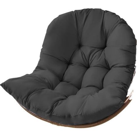 Coussin de balancelle épais pour grand œuf rond lavable - Coussins de chaise suspendus pour extérieur et intérieur - Coussin de meubles de jardin uniquement (1/5)