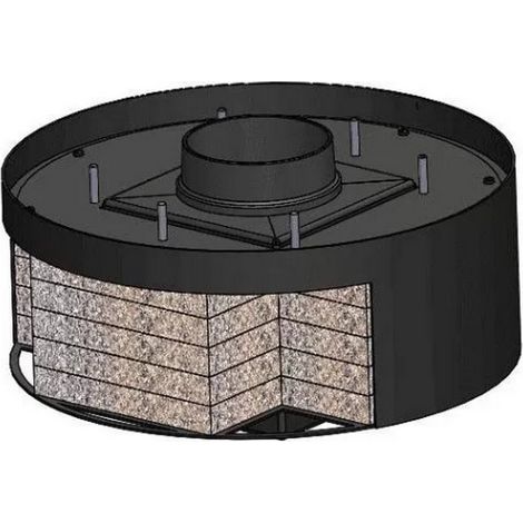 Invicta – Accumulateur de chaleur pour poêle Neosen – Briques réfractaires – Longueur 50 cm – Hauteur 23.4 cm – Optimisation énergétique (1/2)