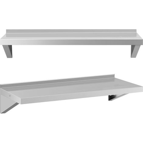 Mensola da cucina sospesa in acciaio, fino a 80 kg, 100 x 40 cm (1/5)