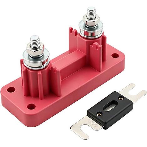 Kit de porte-fusible céramique ANL 500 A, bloc de fusibles haute intensité avec couvercle de protection pour voiture, camping-car, bateau, protection de circuit solaire (1/5)