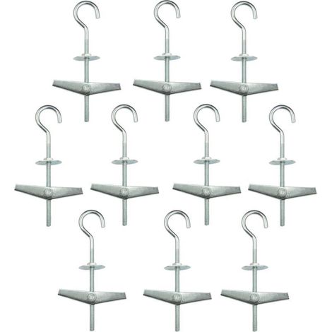 Spring-loaded ceiling anchors – Pack of 10, 94 cm, Cr3+ galvanized steel, for plasterboard and drywall fixing