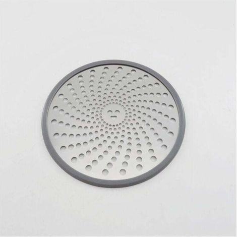 Caniveau de douche en acier inoxydable, attrape-cheveux, filtre, drain, antirouille, anti-obstruction, facile à nettoyer, pour salle de bain, cuisine, baignoire – Argent (1/4)