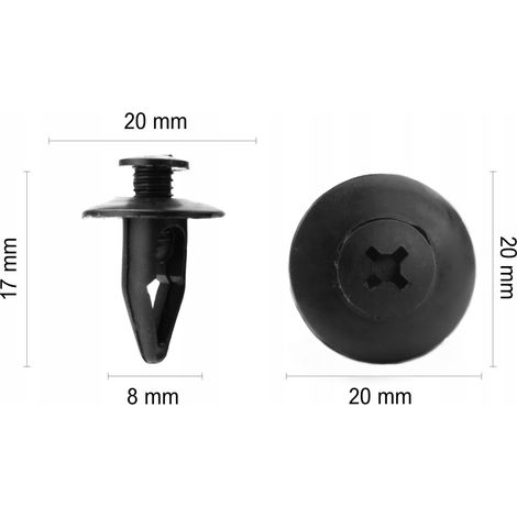 1x bullone di espansione a clip Ford Mazda Nissan 8 mm (1/5)