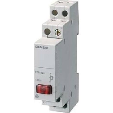 Lampada Spia Rossa LED Siemens 5TE5 800 1 Modulo 230V AC