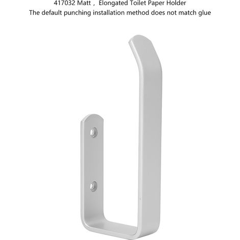 Porte-serviettes mural en aluminium spatial, distributeur de papier toilette pour salle de bain, rangement suspendu, finition mate, 417041 (1/5)