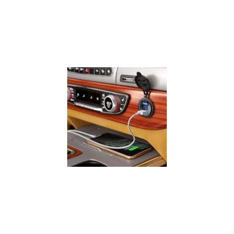 prise USB 12 V avec double ports de charge QC3 0 et prise en