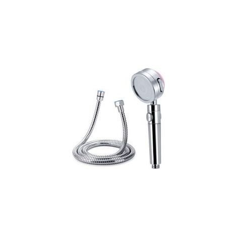 Soffione doccia universale, soffione doccia per bagno con 3 modalità + tubo flessibile in acciaio inox da 1,5 m - Crezuo (1/4)