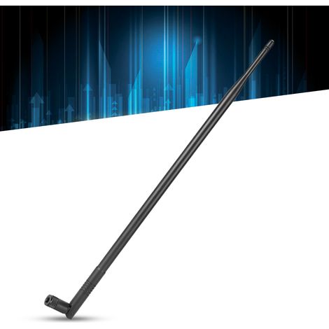 Antenne WIFI 2.4GHz 9DBI Haute Performance pour Routeur, Gain Élevé et Signal Stable, Compatible W209 9DB, ABS Noir Compact (1/5)