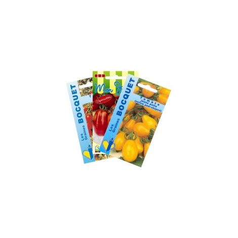 Lot de Tomates spéciales Apéritif (3 sachets de graines à semer) - 1,5g